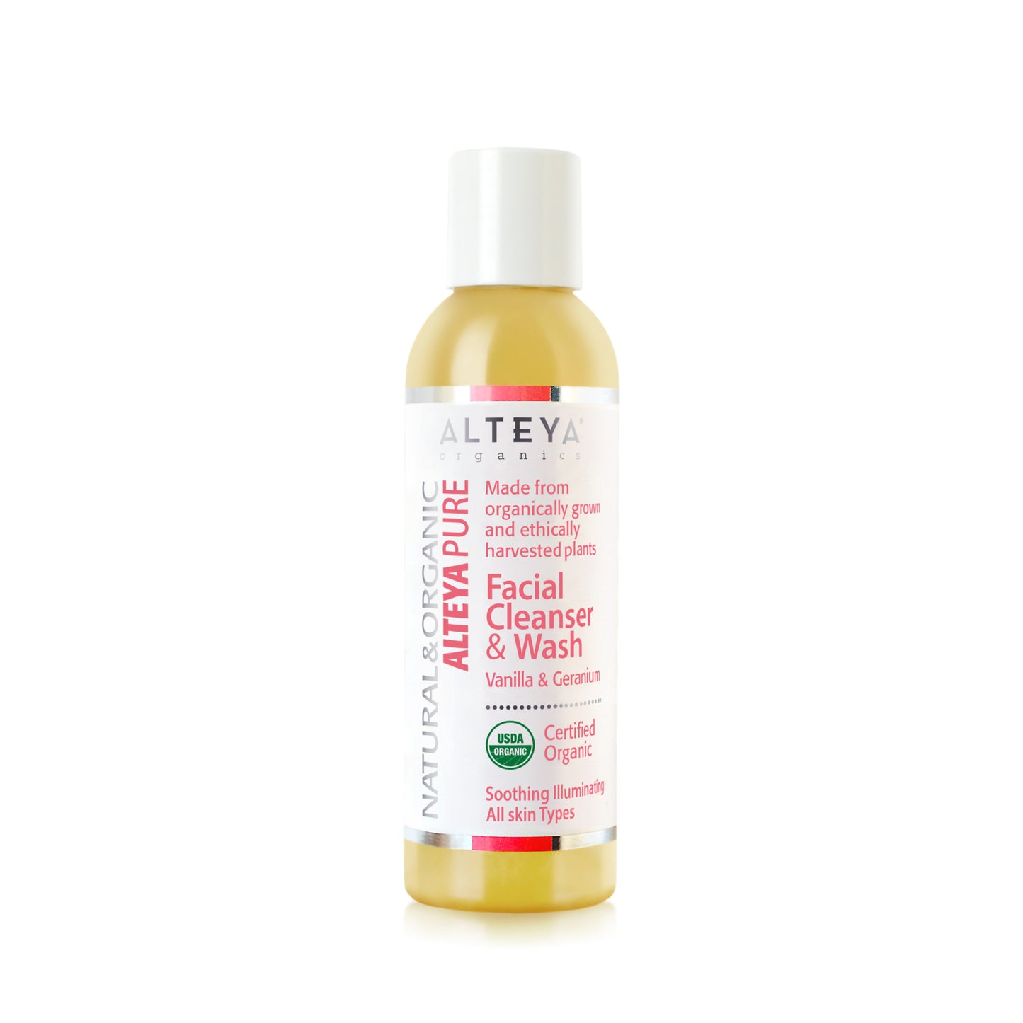 ORGANIC FACIAL CLEANSER & WASH VANILLA & GERANIUM 150ml