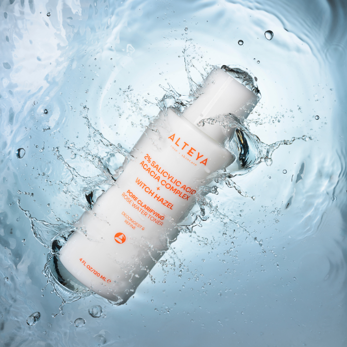 BHA PORE CLARIFYING ROSE WATER TONER (2% SALICYLIC ACID ACACIA COMPLEX + WITCH HAZEL)