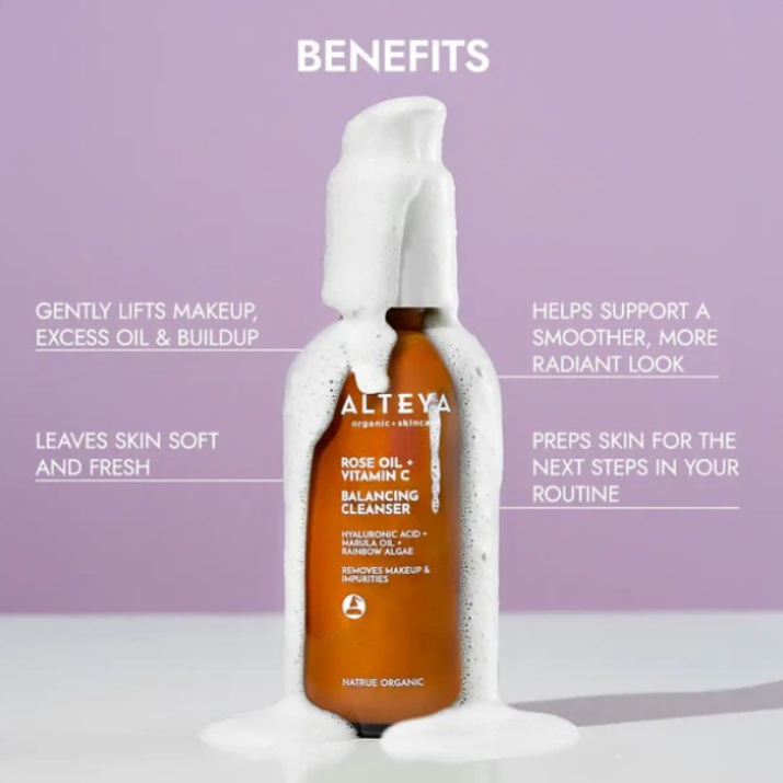 Alteya Organics - ROSE OIL AND VITAMIN C BALANCING CLEANSER LUMINOUS ROSE
