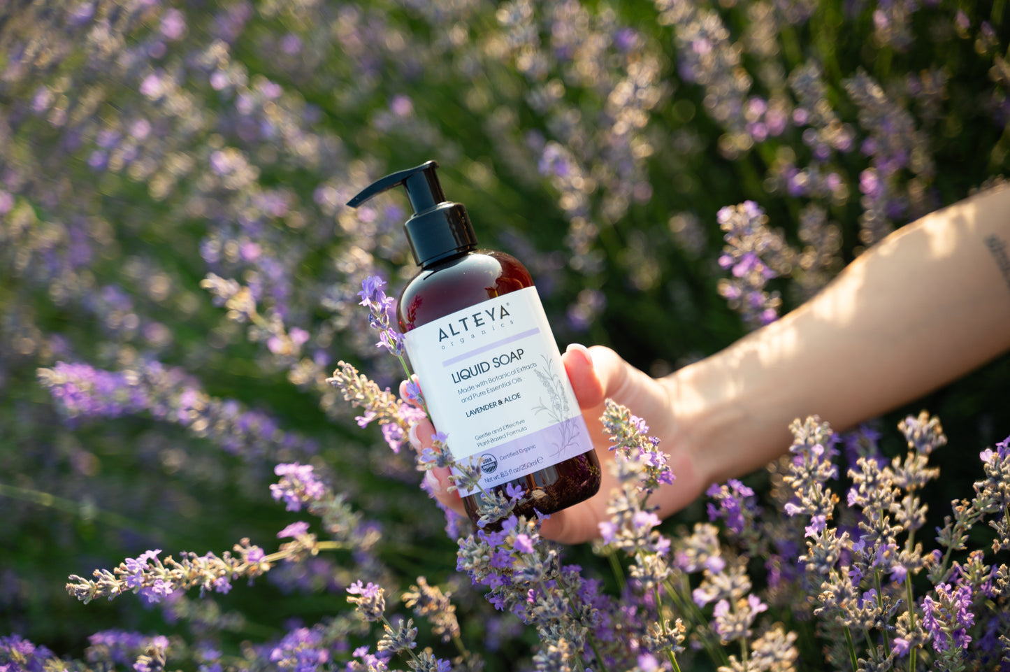 ORGANIC LIQUID SOAP LAVENDER & ALOE 250ml