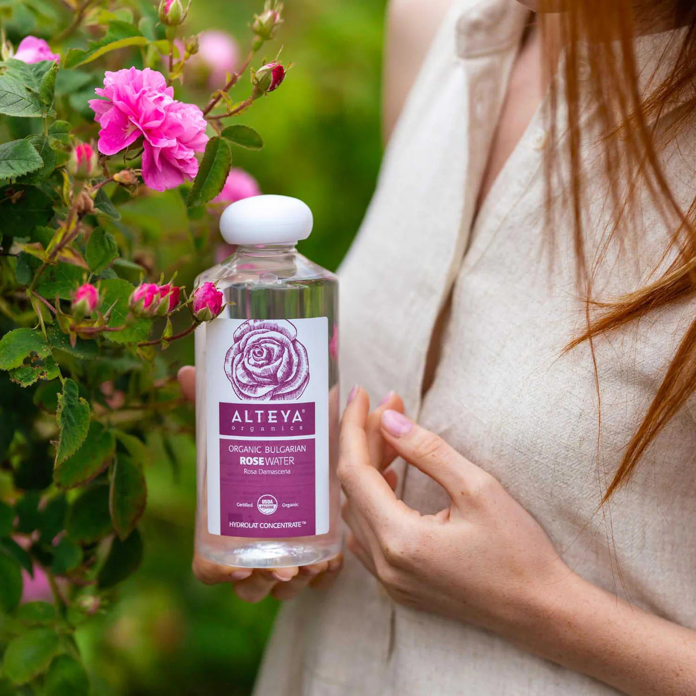 DAMASCENA ROSE WATER PET DROPPER BOTTLE