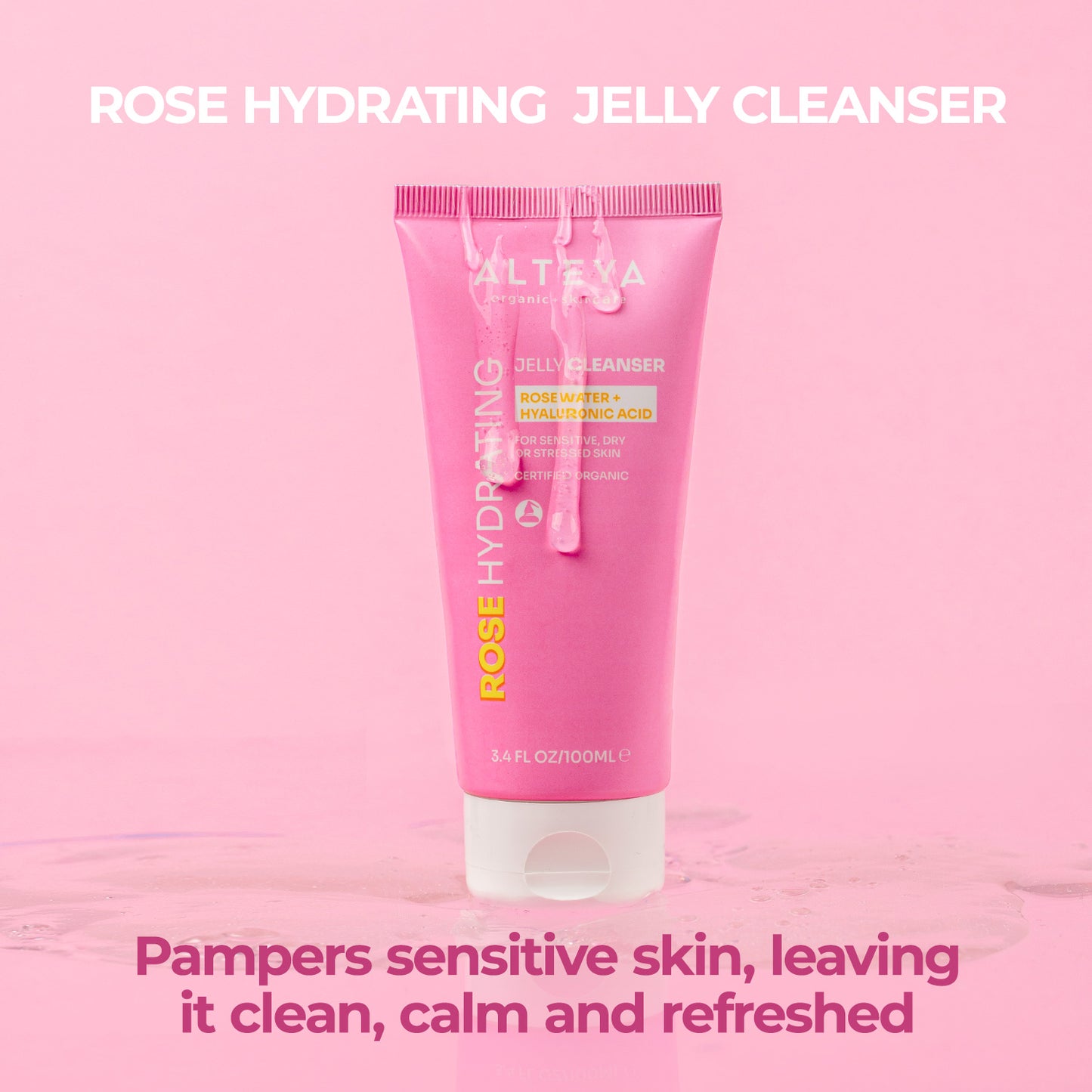 ORGANIC ROSE HYDRATING JELLY CLEANSER 100ml