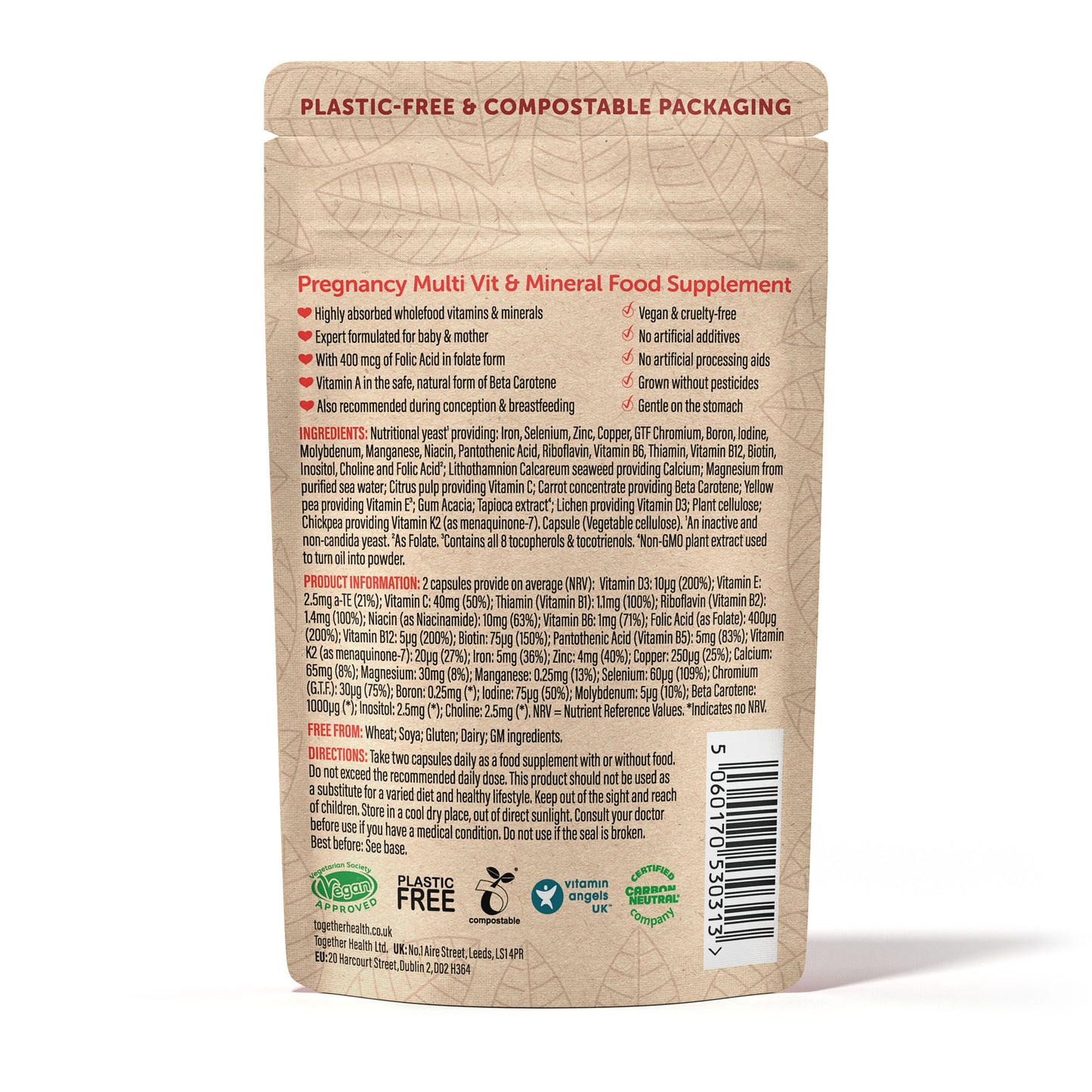 PREGNANCY MULTIVITAMIN & MINERAL 60's