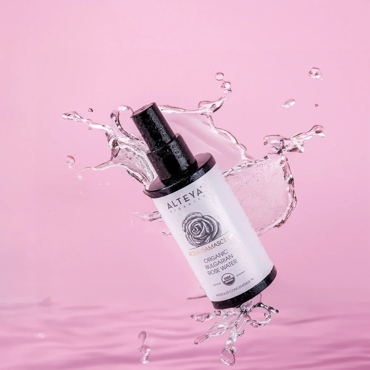 DAMASCENA ROSE WATER VIOLET GLASS SPRAY BOTTLE