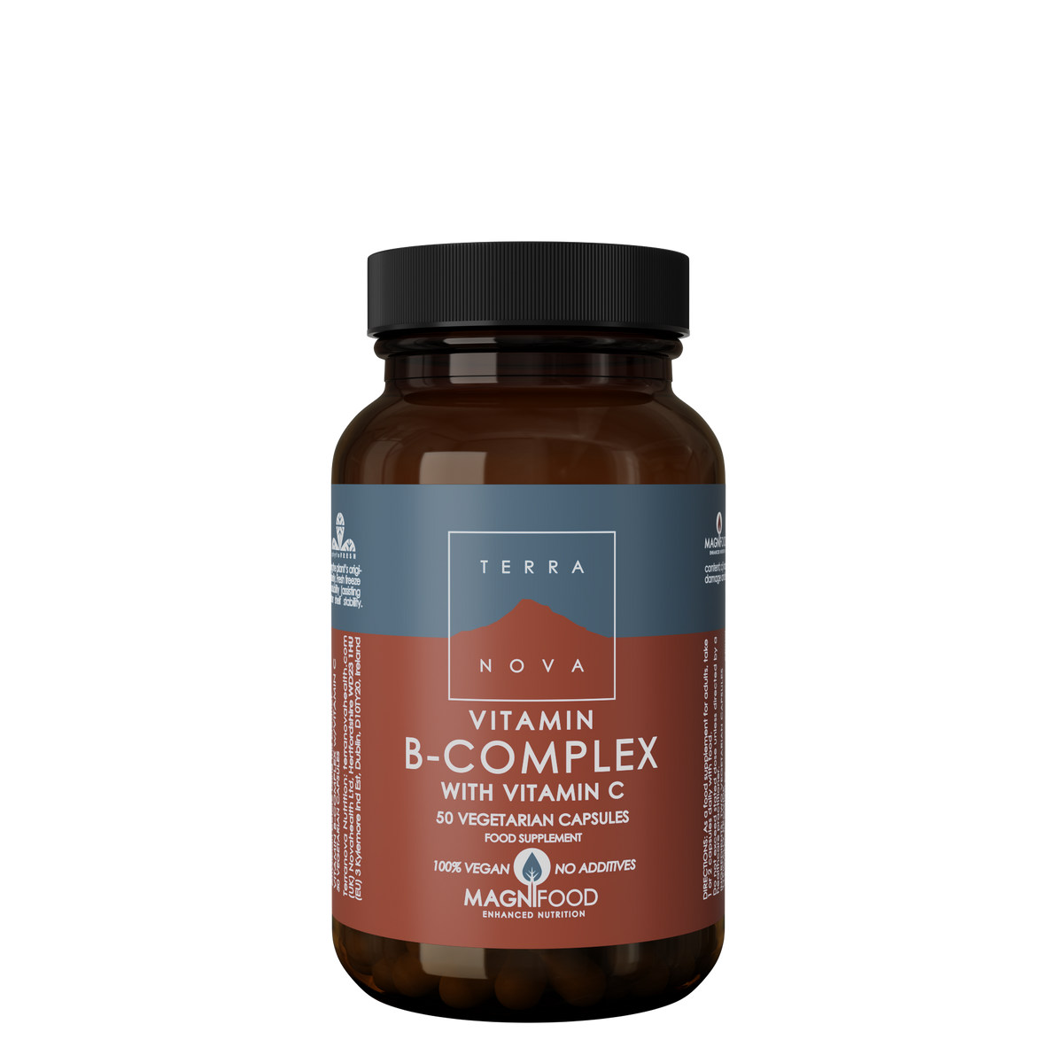 Terranova B-Complex with Vitamin C 50's vegan capsules