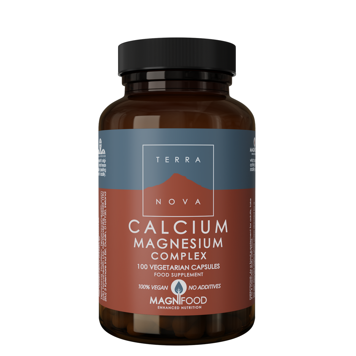 Terranova Calcium Magnesium Complex (2:1 Ratio) 100's vegan capsules