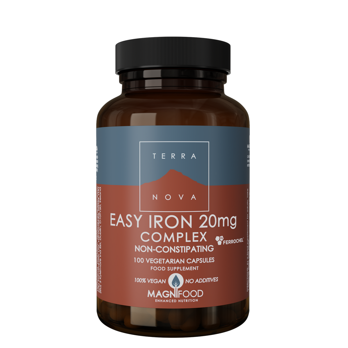 Terranova Easy Iron 20mg Complex 100's vegan capsules