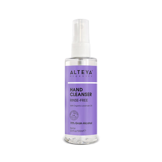 Hand Cleanser Rinse Free with Organic Lavender Oil 100ml