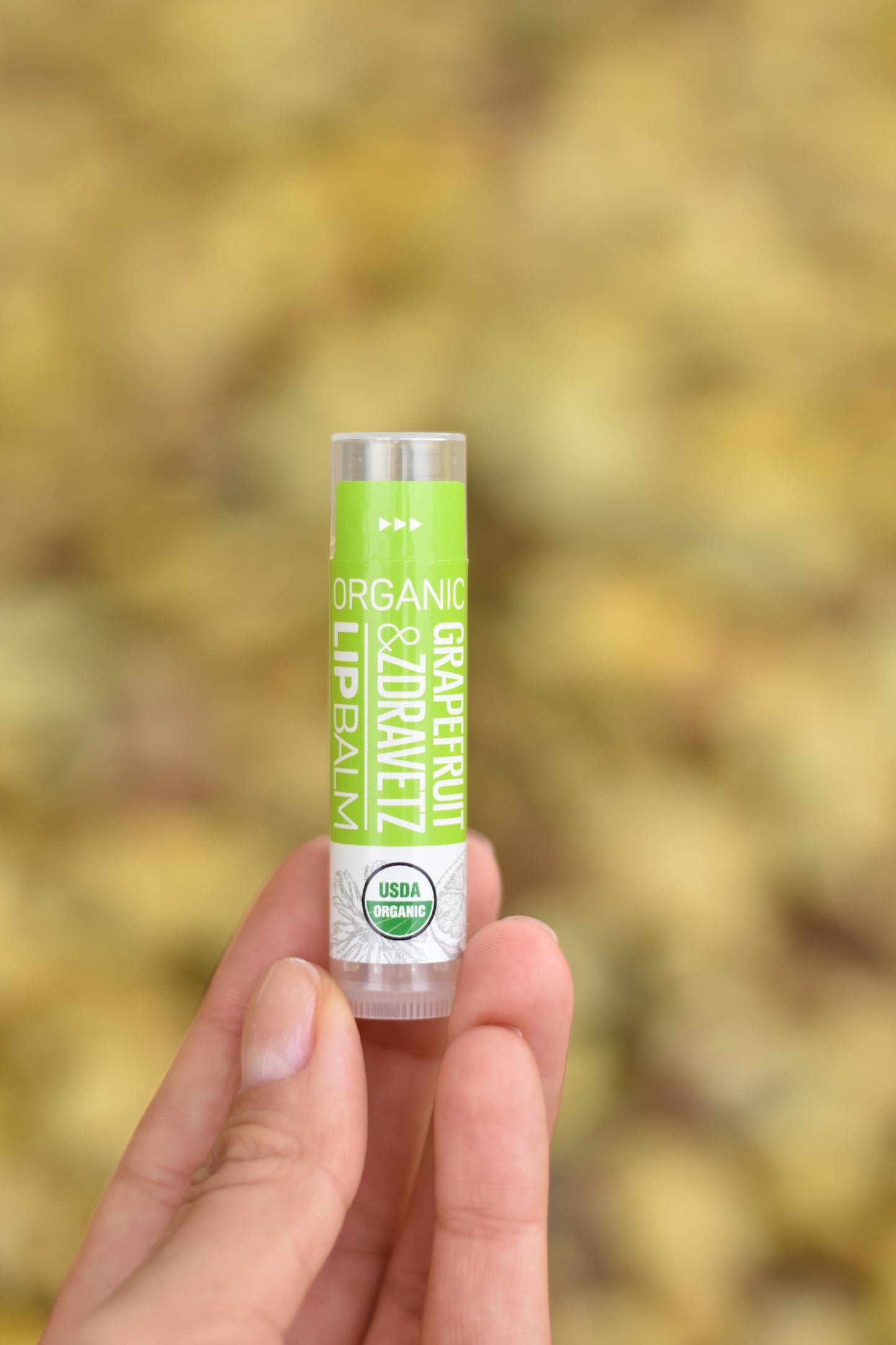 ORGANIC LIP BALM GRAPEFRUIT & ZDRAVETZ