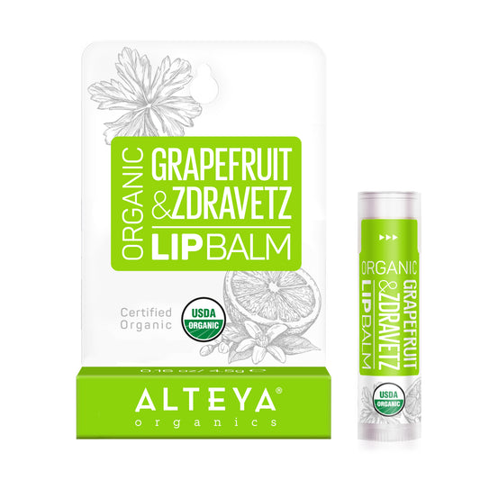 ORGANIC LIP BALM GRAPEFRUIT & ZDRAVETZ