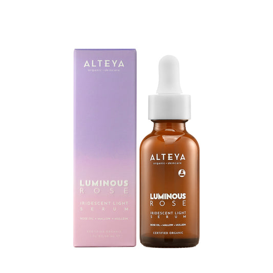 ORGANIC LUMINOUS ROSE IRIDESCENT LIGHT SERUM 30ml