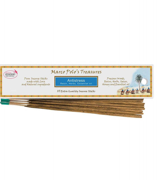 Antistress (Palo Santo, Frankincense, Dammar & Halmaddi)- x10 Sticks