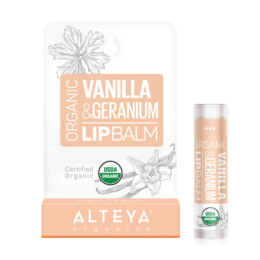 ORGANIC LIP BALM VANILLA & GERANIUM